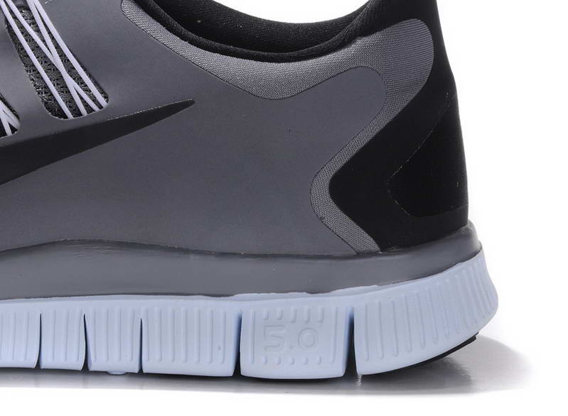 nike Free Run 5.0 V2 Mens Running Shoes New Breathable Gray Black (2)